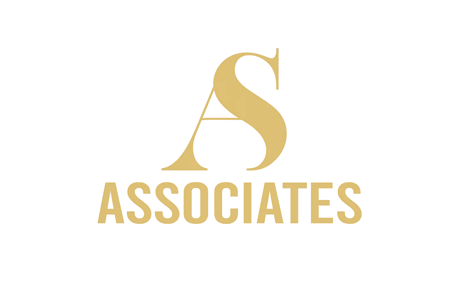 Gold _AS ASSOCIATES_ logo design